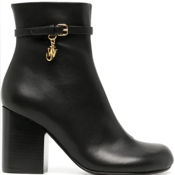 JW Anderson Leather Anchor Logo Charm Bootie size 38.5 - Picture 12 of 12